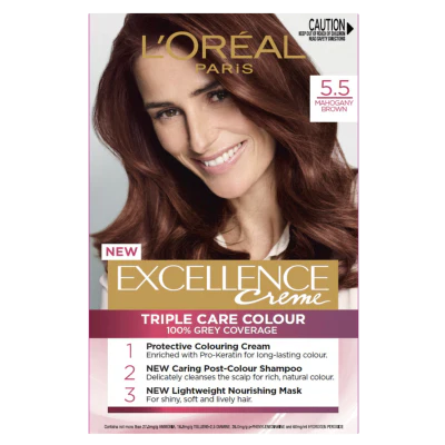 L'Oreal Paris Excellence Creme 5.5 Mahogany Brown Hair Colour ea