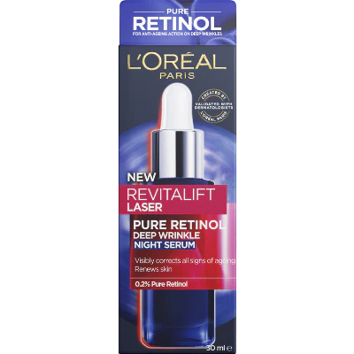 L'Oreal Paris Revitalift Laser Pure Retinol Deep Wrinkle Night Serum 30ml