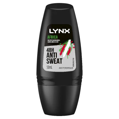 Lynx Men Africa 48H Anti Sweat Antiperspirant Roll On 50ml