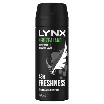 Lynx New Zealand 48hr Fresh Deodorant Bodyspray 165ml