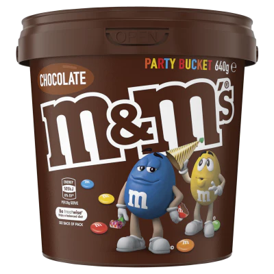 M&M's Milk Chocolate Party Share Bucket 640g