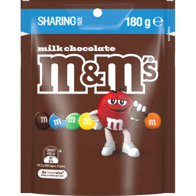 M&M's Milk Chocolate Pouch 180g