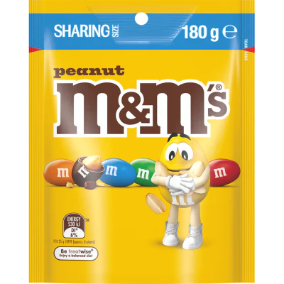 M&M's Peanut Chocolate Pouch 180g