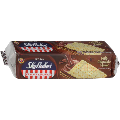 M.Y. San Skyflakes Chocolate Cracker Sandwich 10 x 30g