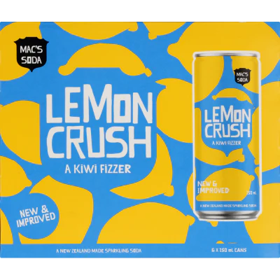 Mac's Lemon Crush 6 x 250ml