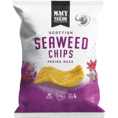 Macy and Tailor Peking Duck Scottish Seaweed Chips 80g