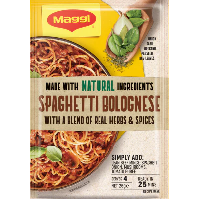 Maggi Spaghetti Bolognese Recipe Base 26g