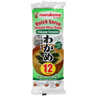 Marukome Wakame Seaweed Instant Miso Soup 12pk