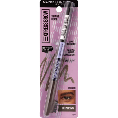 Maybelline New York Express Brow Shaping Pencil Deep Brown C 1g