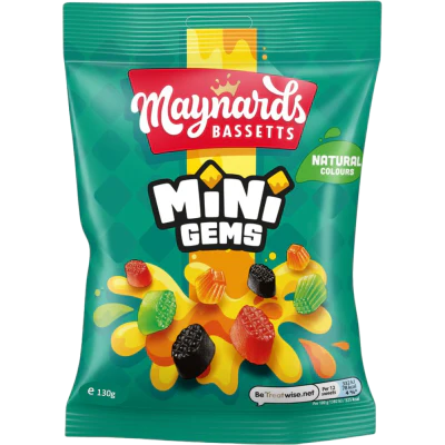 Maynards Bassetts Maynards Mini Gems 130g