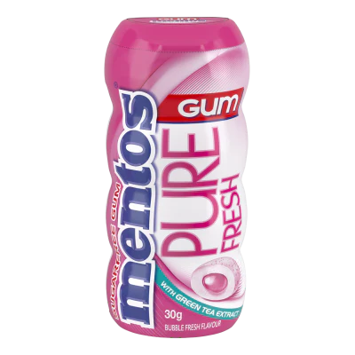 Mentos Pure Fresh Bubble Fresh Gum 30g