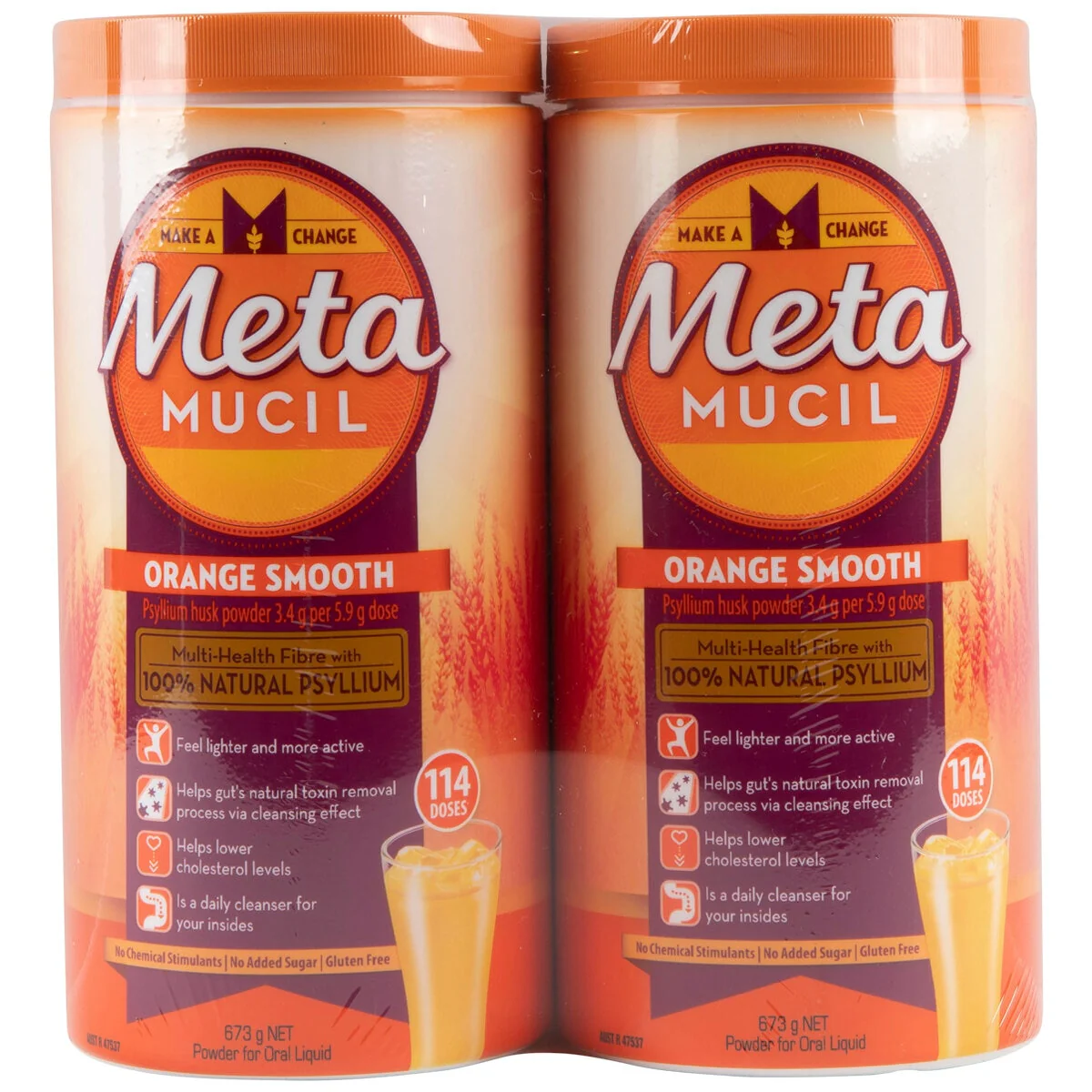 Metamucil Multihealth Fibre Orange 1.346kg (2 x 673g) - Image 2