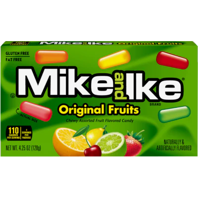 Mike and Ike Original Fruits Chewy Candy 120g