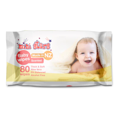 Ministars Scented Baby Wipes 80pk