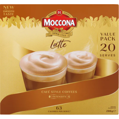 Moccona Café Classics Latte Coffee Sachets 20pk