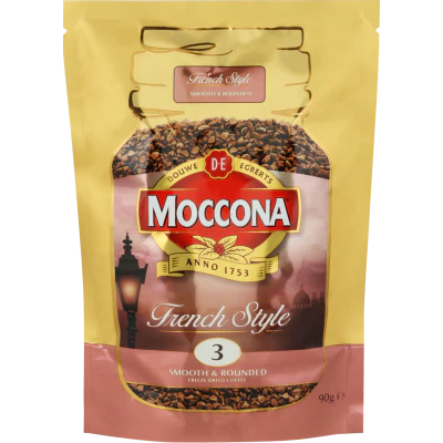 Moccona French Style Instant Freeze Dried Coffee Refill 90g