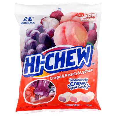 Morinaga Hi-Chew Grape Peach & Lychee Mix 100g
