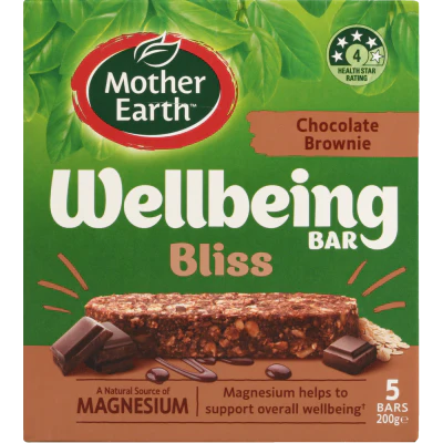 Mother Earth Bliss Chocolate Brownie Wellbeing Bars 5 x 40g