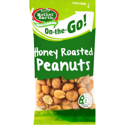 Mother Earth On The Go! Honey Roasted Peanuts 60g