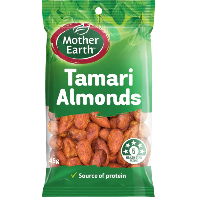 Mother Earth Tamari Almonds 45g