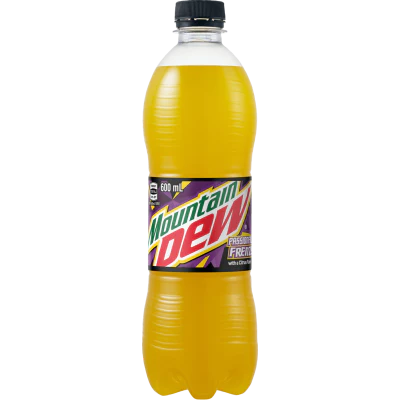Mountain Dew Passionfruit Frenzy With A Citrus Flare Soft Drink 600ml