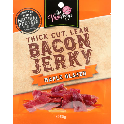 Mr Hamfreys Maple Glazed Bacon Jerky 50g