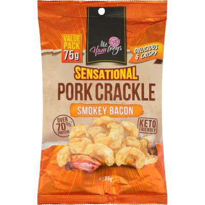 Mr Hamfreys Sensational Smokey Bacon Pork Crackle 75g