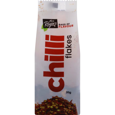 Mrs Rogers Bags of Flavour Chilli Flakes 20g