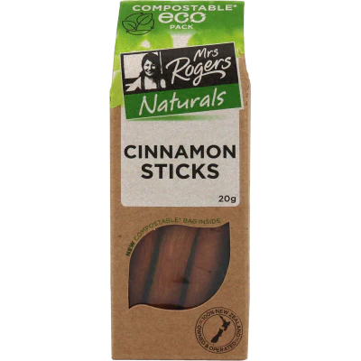 Mrs Rogers Eco Cinnamon Sticks 20g