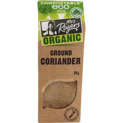 Mrs Rogers Eco Organic Ground Coriander 30g