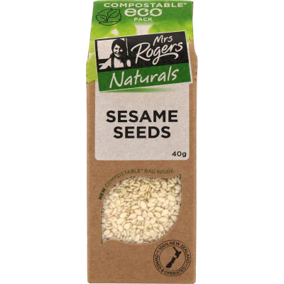 Mrs Rogers Eco White Sesame Seeds 40g