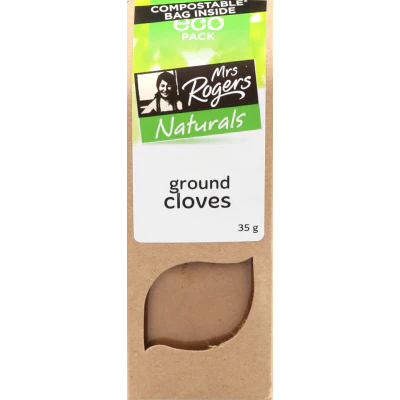 Mrs Rogers Naturals Ground Cloves ECO Pack 35g