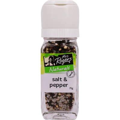 Mrs Rogers Naturals Salt & Pepper Grinder Small 71g