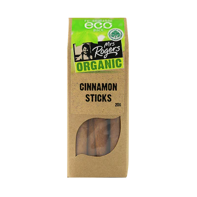 Mrs Rogers Organic Cinnamon Sticks ECO Pack 20g