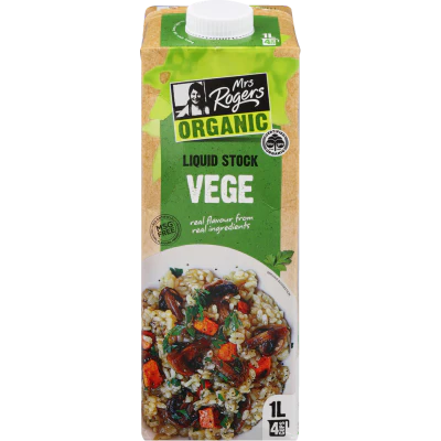 Mrs Rogers Organic Vege Liquid Stock 1l