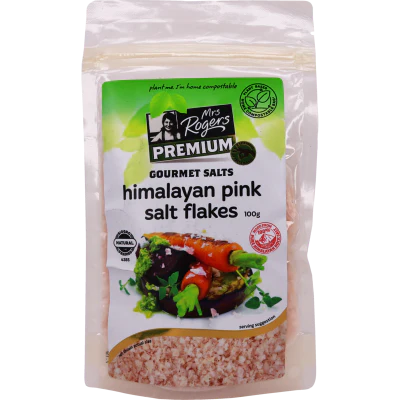 Mrs Rogers Premium Himalayan Pink Salt Flakes 100g