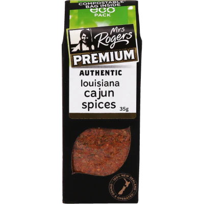 Mrs Rogers Premium Louisiana Cajun Spices ECO Pack 35g