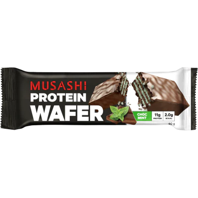Musashi Choc Mint Flavour Protein Wafer Bar 40g