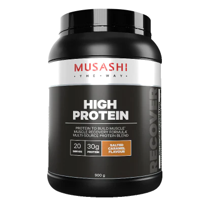Musashi High Protein Salted Caramel Flavour Protein Powder 900g