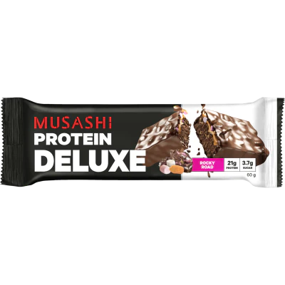 Musashi Rocky Road Flavour Deluxe Protein Bar 60g