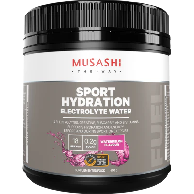 Musashi Watermelon Flavour Sport Hydration Powder 450g