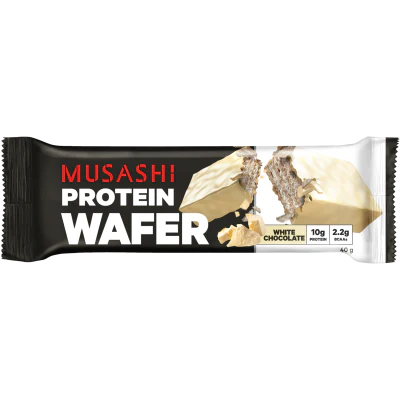 Musashi White Chocolate Protein Wafer Bar 40g