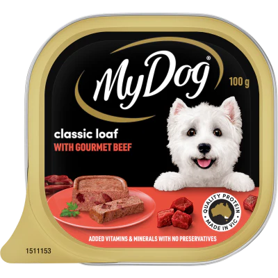 My Dog Classic Loaf With Gourmet Beef Wet Dog Food 100g
