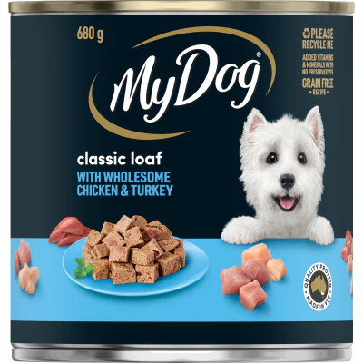 My Dog Classic Loaf With Wholesome Chicken & Turkey Wet Dog Food 680g