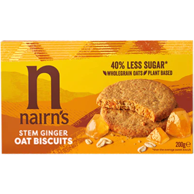 Nairn's Stem Ginger Oat Biscuits 200g