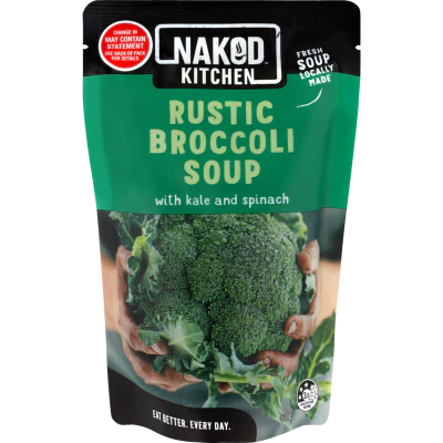 Naked Rustic Broccoli Soup with Kale And Spinach 500g
