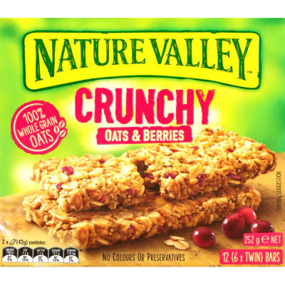 Nature Valley Crunchy Oats & Berries Bars 6 x 42g