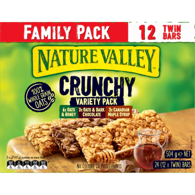 Nature Valley Crunchy Variety Bars 12 x 42g