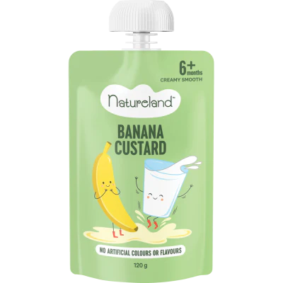 Natureland Banana Custard 6+ Months 120g