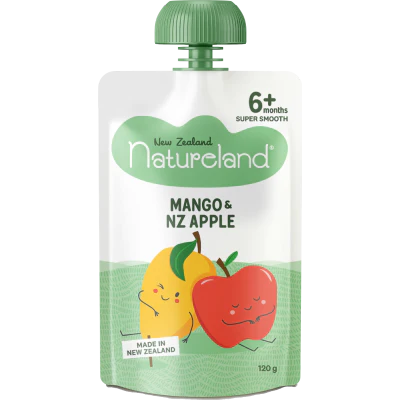 Natureland Mango & NZ Apple 6+ Months 120g